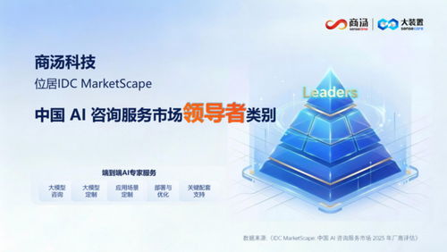 商湯科技榮膺IDC MarketScape中國AI咨詢服務(wù)市場領(lǐng)導(dǎo)者，以技術(shù)開發(fā)引領(lǐng)行業(yè)創(chuàng)新